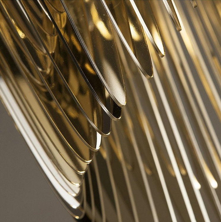 Светильник DZN-13673 ЗОЛОТО ` D800/H1150/1/LED/10W плафон акрил ARIA MEDIUM by SLAMP