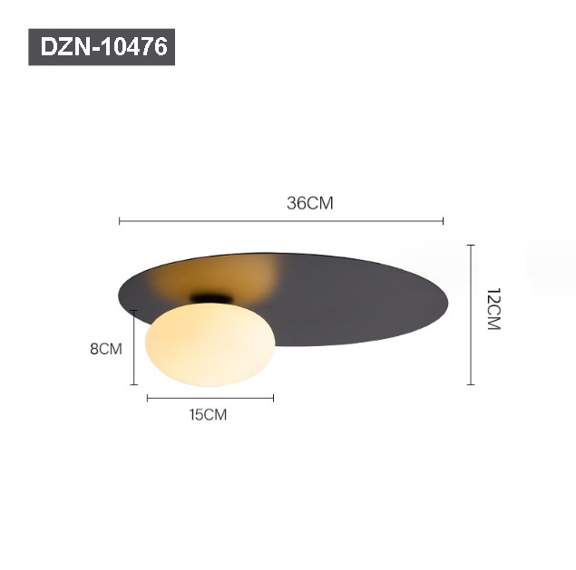 Светильник потолочный ElegantLight DZN-10476 ЧЕРНЫЙ ` D360/H120/1/G9/10W