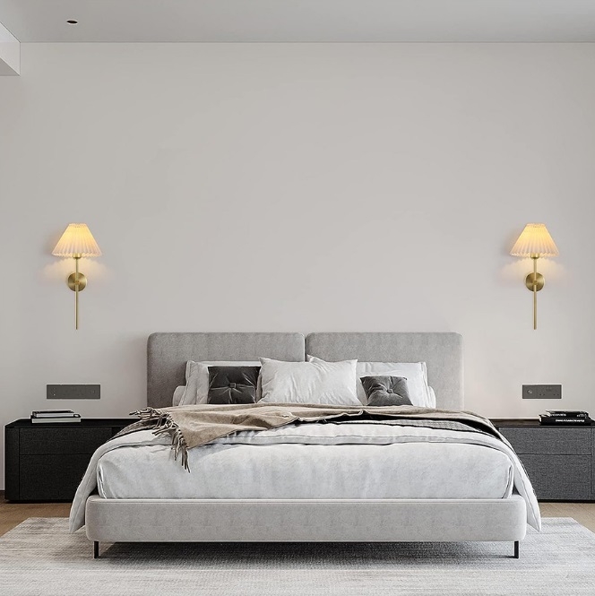 Светильник DZN-13875 ЗОЛОТАЯ БРОНЗА + БЕЛЫЙ ` D240/H490/1/E27/40W PLEATED