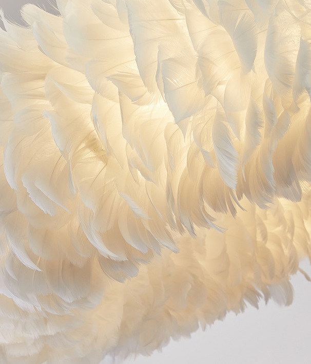 Светильник DZN-5039 БЕЛЫЙ ` D500/H140/6/E27/60W PLUME