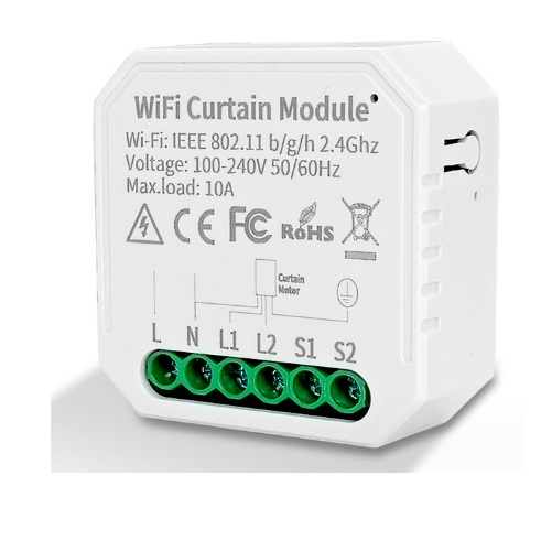 Реле для штор WI-FI CURTAIN MODULE УМНЫЙ-ДОМ max10A IP20 46*46*18mm SPF10580 23-12