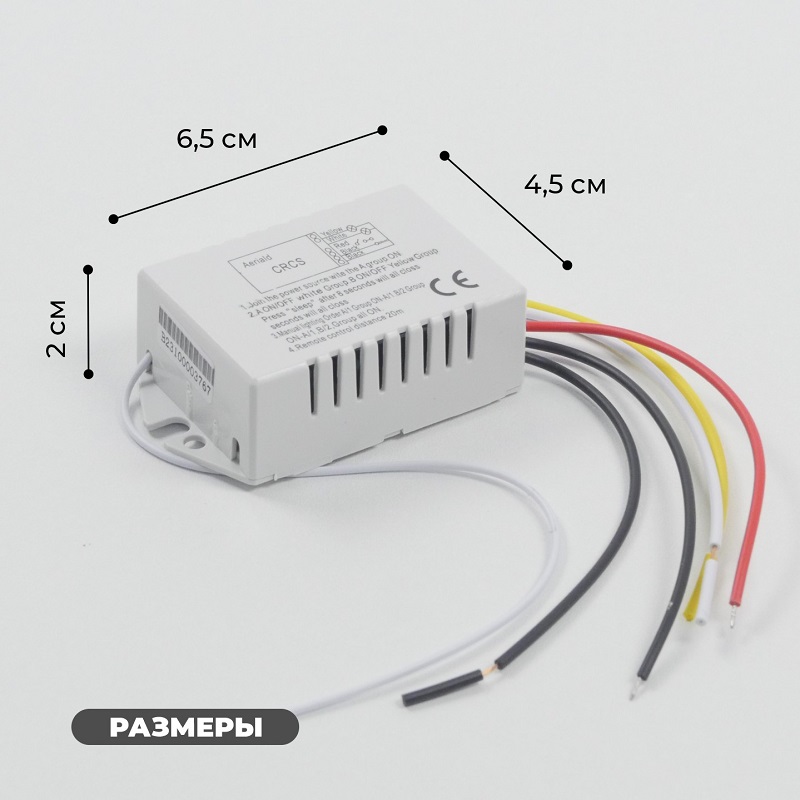 Пульт 2 канала в пакете с батарейкой (аналог 13264)