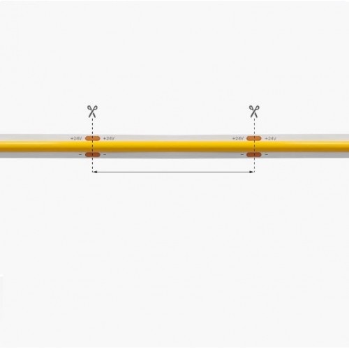 Светодиодная лента SPF-13180 RG-COB-300P-24V-8mm 14Вт/м 3000K