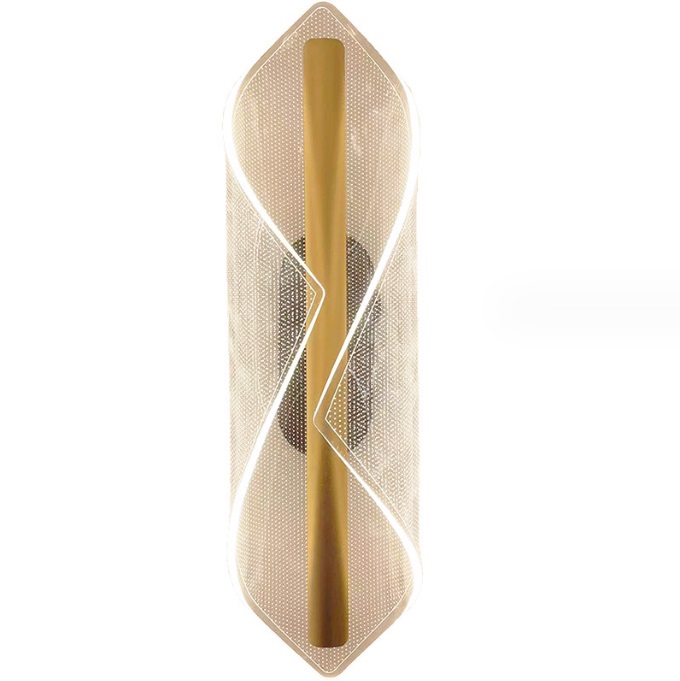 Светильник настенный ElegantLight DZN-11275 ЗОЛОТО ` D400*140/H120/1/LED/10W/4000K SPRAY акрил с блё