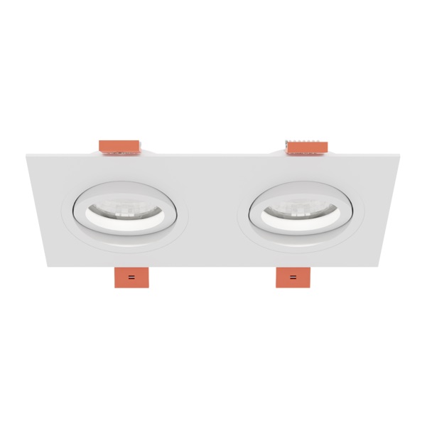 Светильник SPF-4365 WHITE/БЕЛЫЙ ` D172*92/H25/2/GU10/GU10/50W CITY2SQUARE SPF24-03 (1/100)