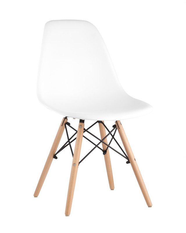 Eames DSW белый пластиковый, ножки массив бука