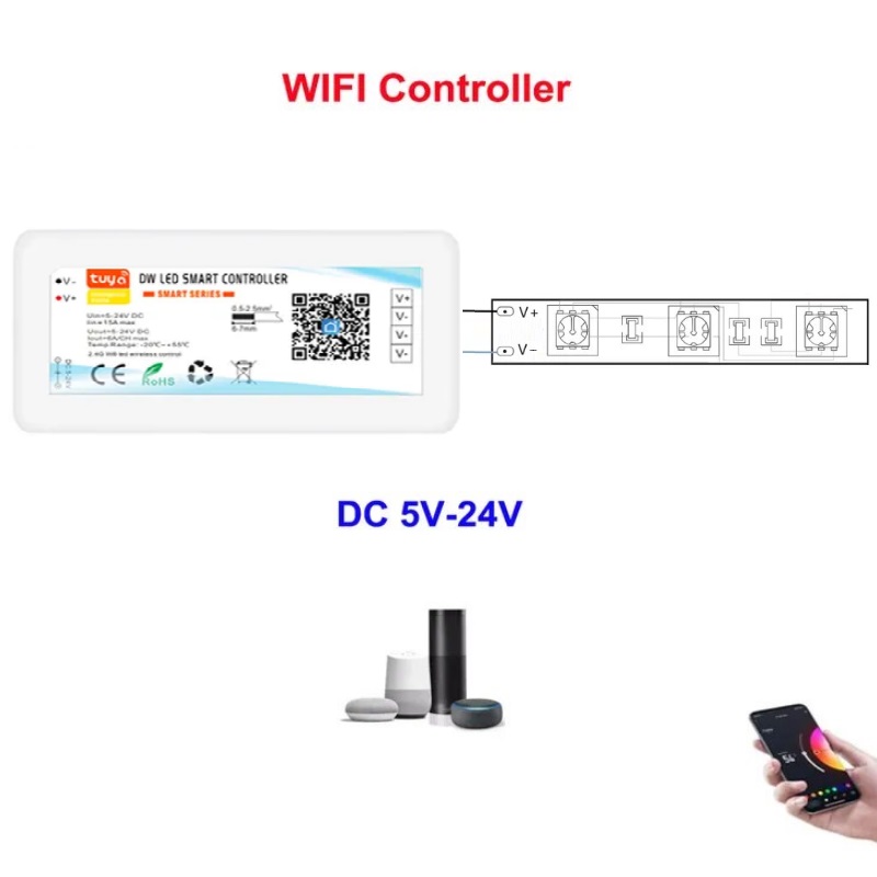 Беспроводное светодиодное управление SPF-9120 для светодиодной ленты DIMMER