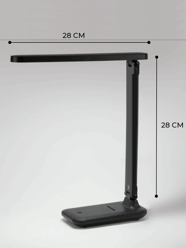 Светильник RG-TL0504B ЧЕРНЫЙ 3C - 5W 3000K-6500K сенсор, аккумулятор, пластик с строчкой "под кожу"