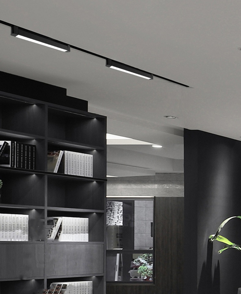 Светильник трековый SAPFIRE SPF-9641 ЧЕРНЫЙ ` 1/LED/30W/4500K 475*35*32mm неповоротный CASPER 25-01