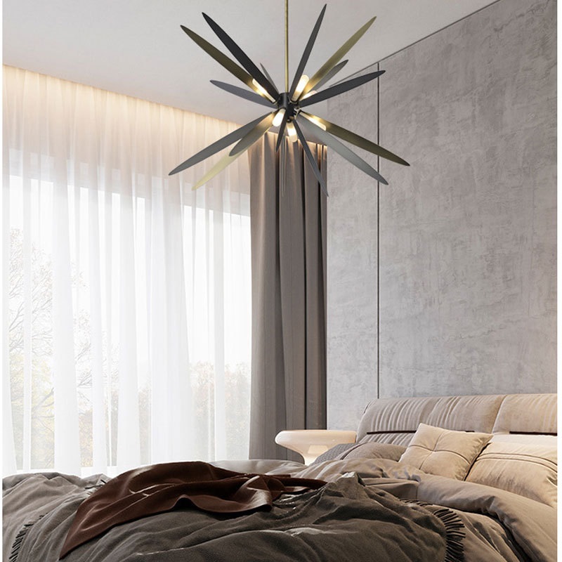 Светильник потолочный DZN2-3-22 БРОНЗА + ЧЕРНЫЙ ` D800*430/H700/8/G9/40W Facet