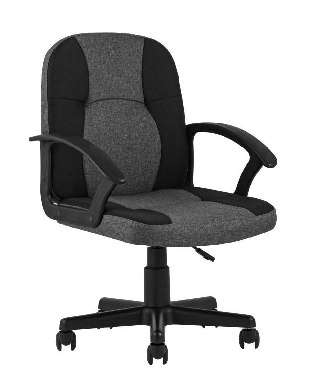 TopChairs Comfort офисное черное в текстильной обивке с механизмом регулировки по высоте