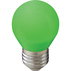 Ecola globe LED color 5,0W G45 220V E27 Green шар Зеленый матовая колба 77x45