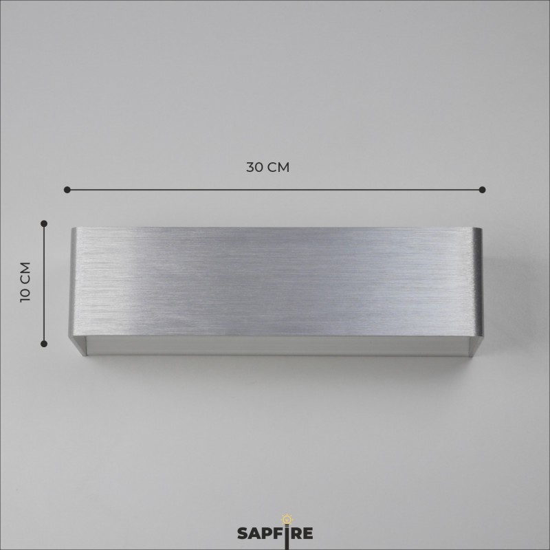 Светильник Elegant SPF-9867 ALUMINUM/АЛЮМИНИЙ ` 2/LED/12W/4000-4500K 300*100*80mm SPF09