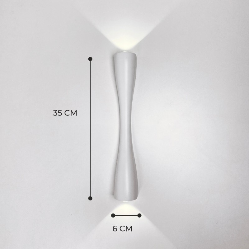 Светильник настенный SAPFIR SPF-9894 WHITE/БЕЛЫЙ ` D350/H60/2/LED/6W/4500K ANIKA SPF24-07