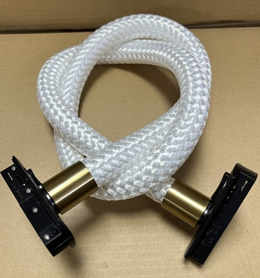 Светильник трековый SPF-12552 ЧЕРНЫЙ/БРОНЗА ` D22/H1500/1/LED/15W/4000K в тканевой оплётке FLEY 24-